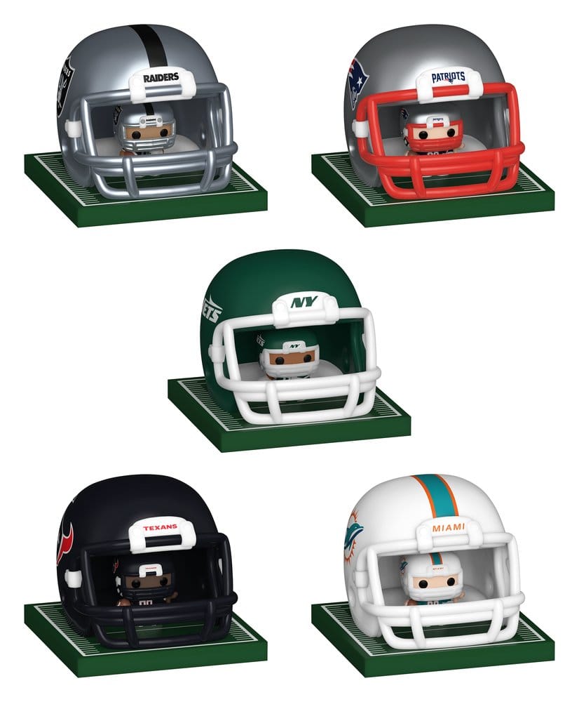 NFL Bitty POP! Helmets Vinyl Figures AFC Series 1 Surtido (12) Frikytopia