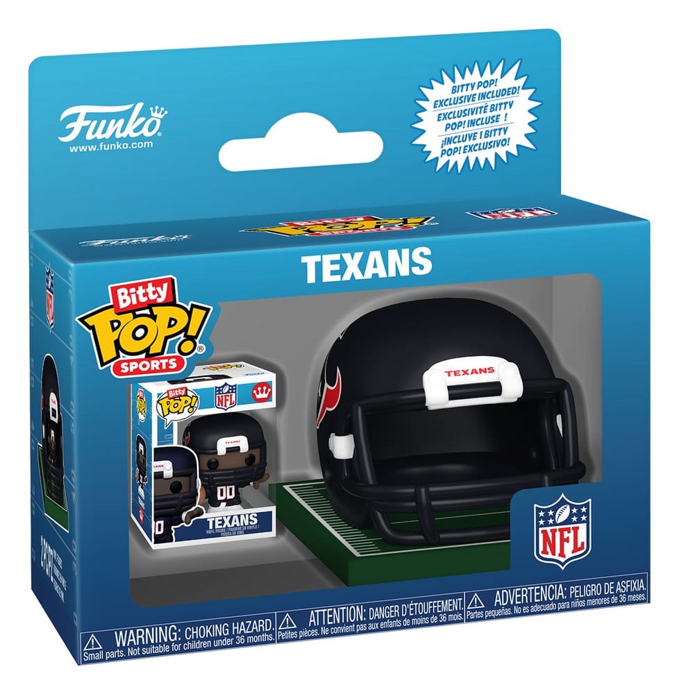 NFL Bitty POP! Helmets Vinyl Figures AFC Series 1 Surtido (12)
