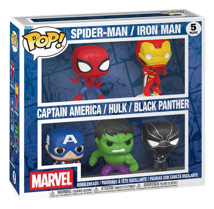 Marvel Pack de 5 Figuras POP! Vinyl Bundle 9 cm