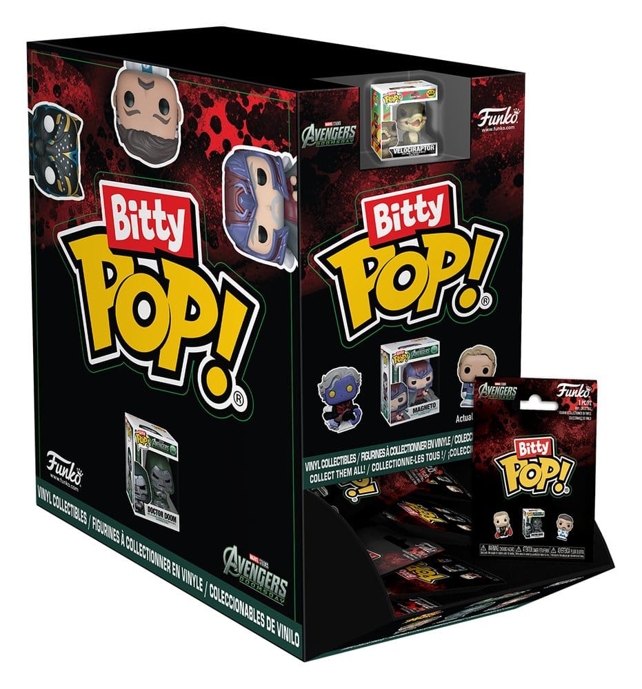 Avengers: Doomsday Display de 24 Figuras Bitty POP! Single Vinyl PDQ 2,5 cm