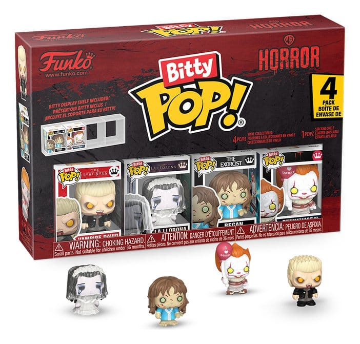 Horror Pack de 4 Figuras Bitty POP! Vinyl David 2,5 cm