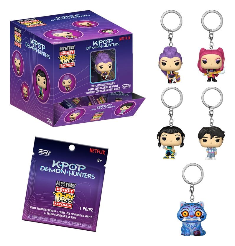 KPOP Demon Hunters POP! Llavero Blind Box PDQ Expositor (12)