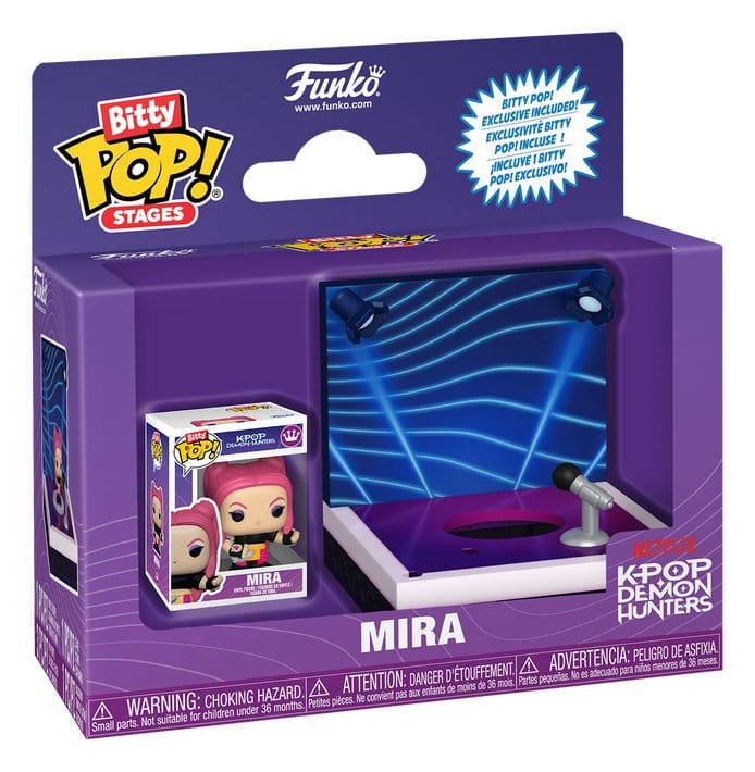 KPop Demon Hunters Bitty POP! Stages Vinyl Figuras Mira 2,5 cm