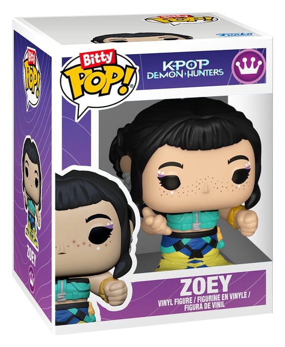 KPop Demon Hunters Bitty POP! Stages Vinyl Figuras Zoey 2,5 cm