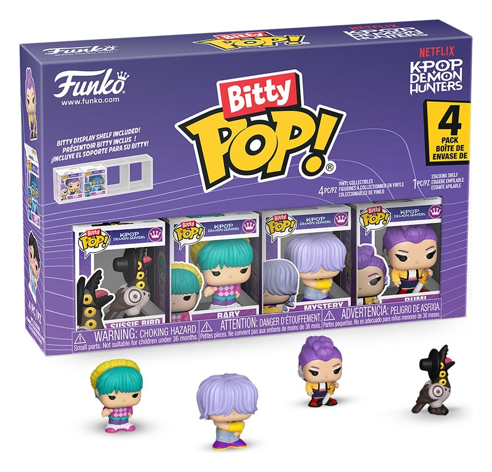 Netflix Bitty POP! Mini Figuras pack de 4 Rumi 2 cm