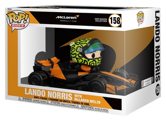 Fórmula 1 POP! Rides Super Deluxe Vinyl Figura McLaren- Norris 15 cm