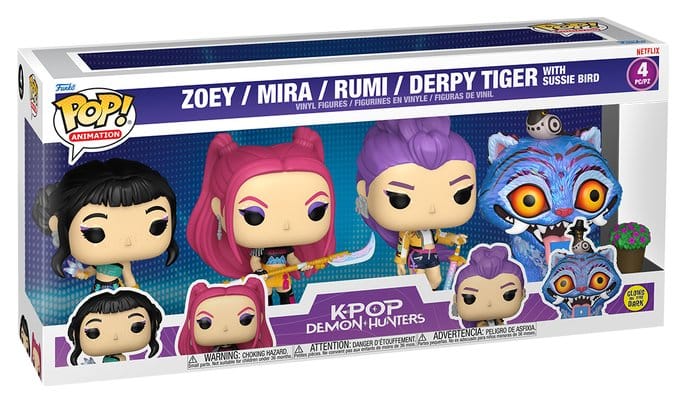 KPop Demon Hunters POP! Vinyl pack de 4 Figuras KPOP DH