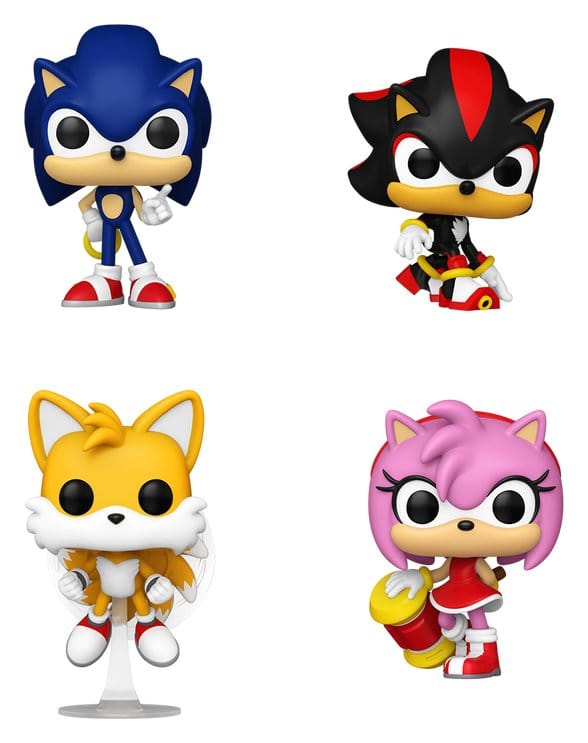 Sonic - The Hedgehog POP! Vinyl pack de 4 Figuras Sonic
