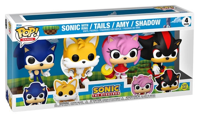 Sonic - The Hedgehog POP! Vinyl pack de 4 Figuras Sonic