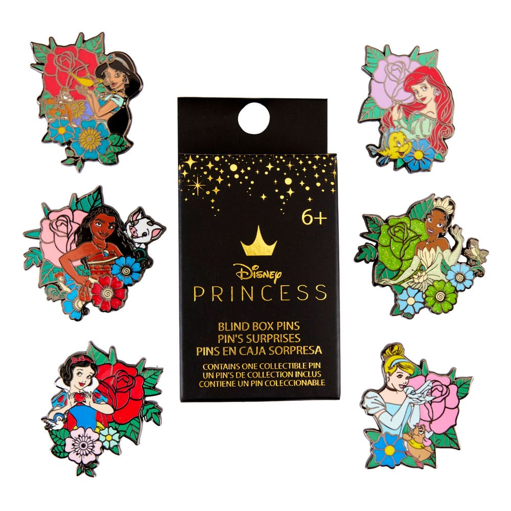 Disney Loungefly POP! Pin Chapas esmaltadas Princess Tattoo 3 cm Surtido (12) Frikytopia