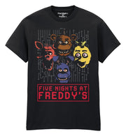 Five Nights at Freddy’s Camiseta 4 Heads Black Talla XL