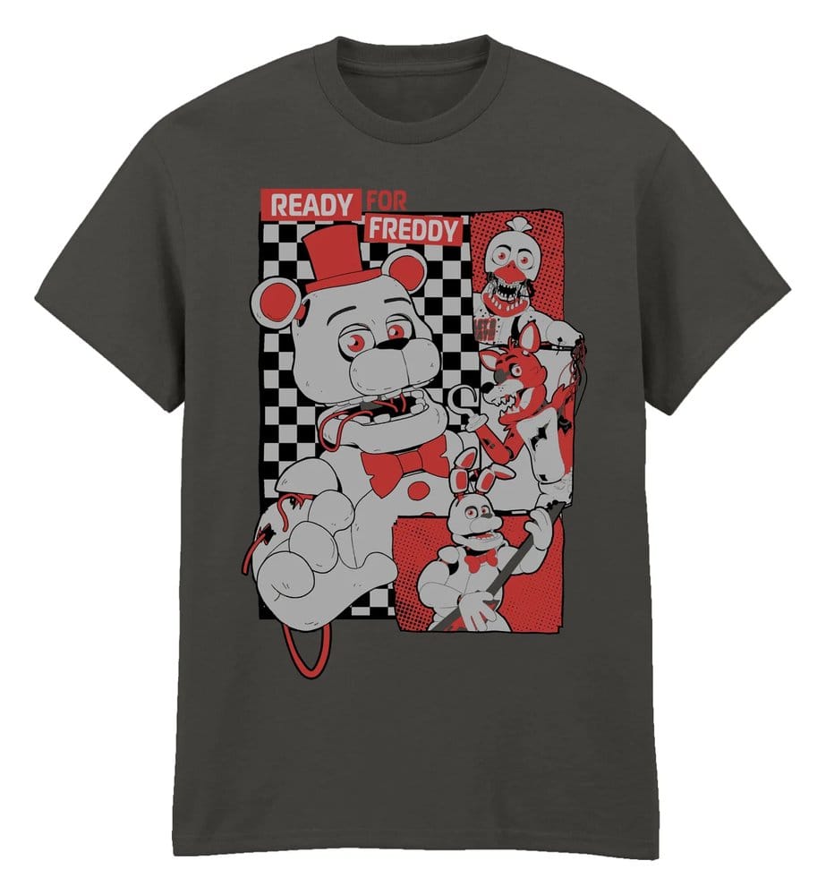 Five Nights at Freddy’s Camiseta Collage Light Graphite Talla XL
