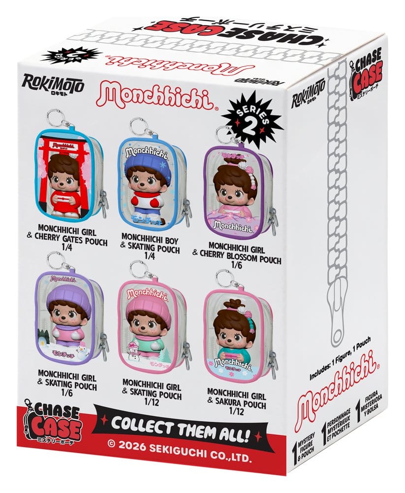 Monchhichi Chase Case Mini Figura Blind Box Serie 2 9 cm