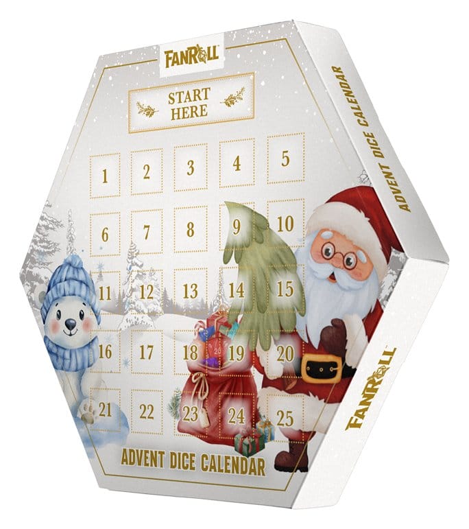 FanRoll Calendario de Adviento Holiday Dice 2026