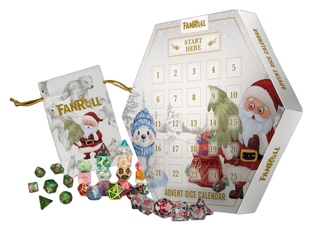 FanRoll Calendario de Adviento Holiday Dice 2026