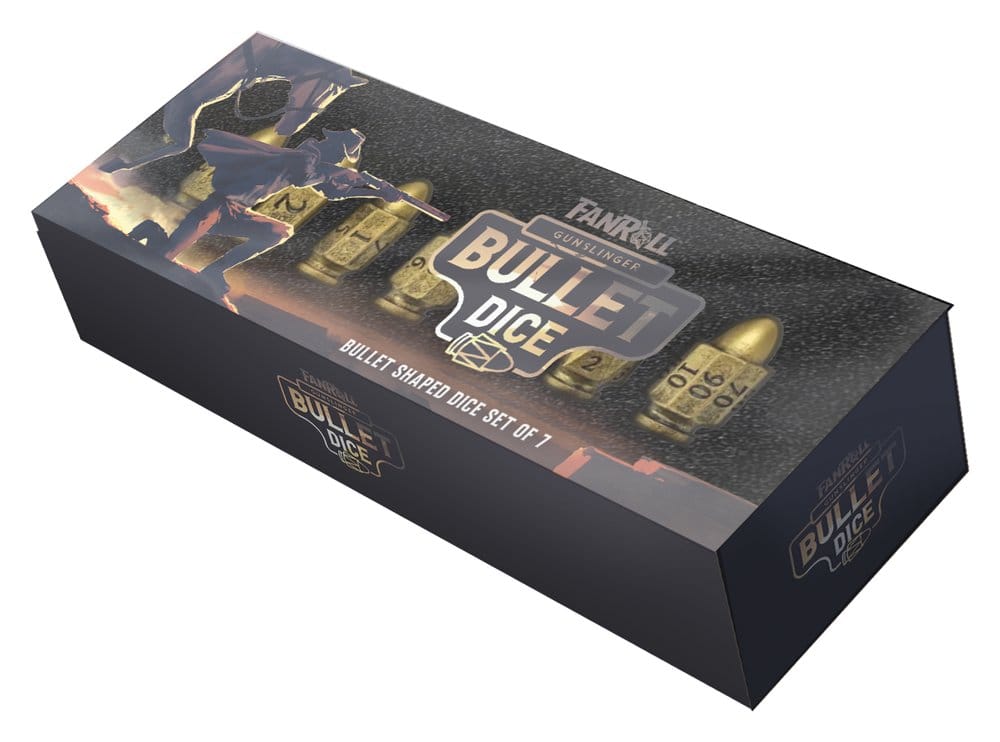 FanRoll Resin Bullet Poly Pack de Dados Gunslinger (7)