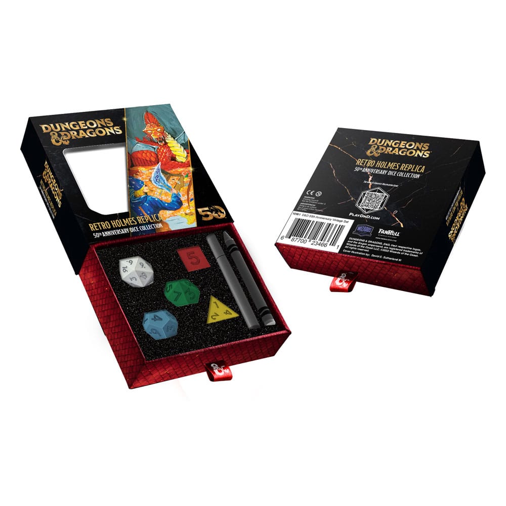Dungeons & Dragons Pack de Dados 50th Anniversary: Retro Holmes Replica Frikytopia