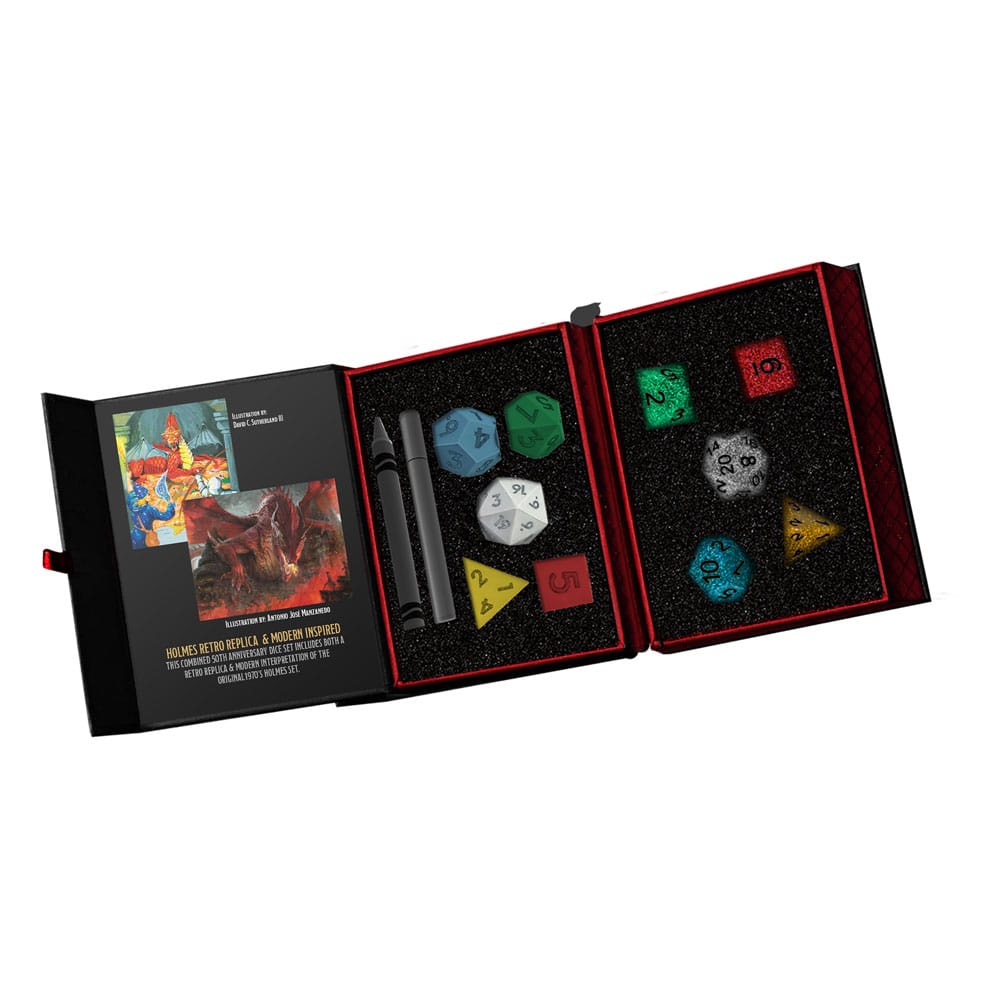 Dungeons & Dragons Pack de Dados 50th Anniversary: Then & Now (Holmes Retro Replica & Modern Holmes Inspired) Frikytopia
