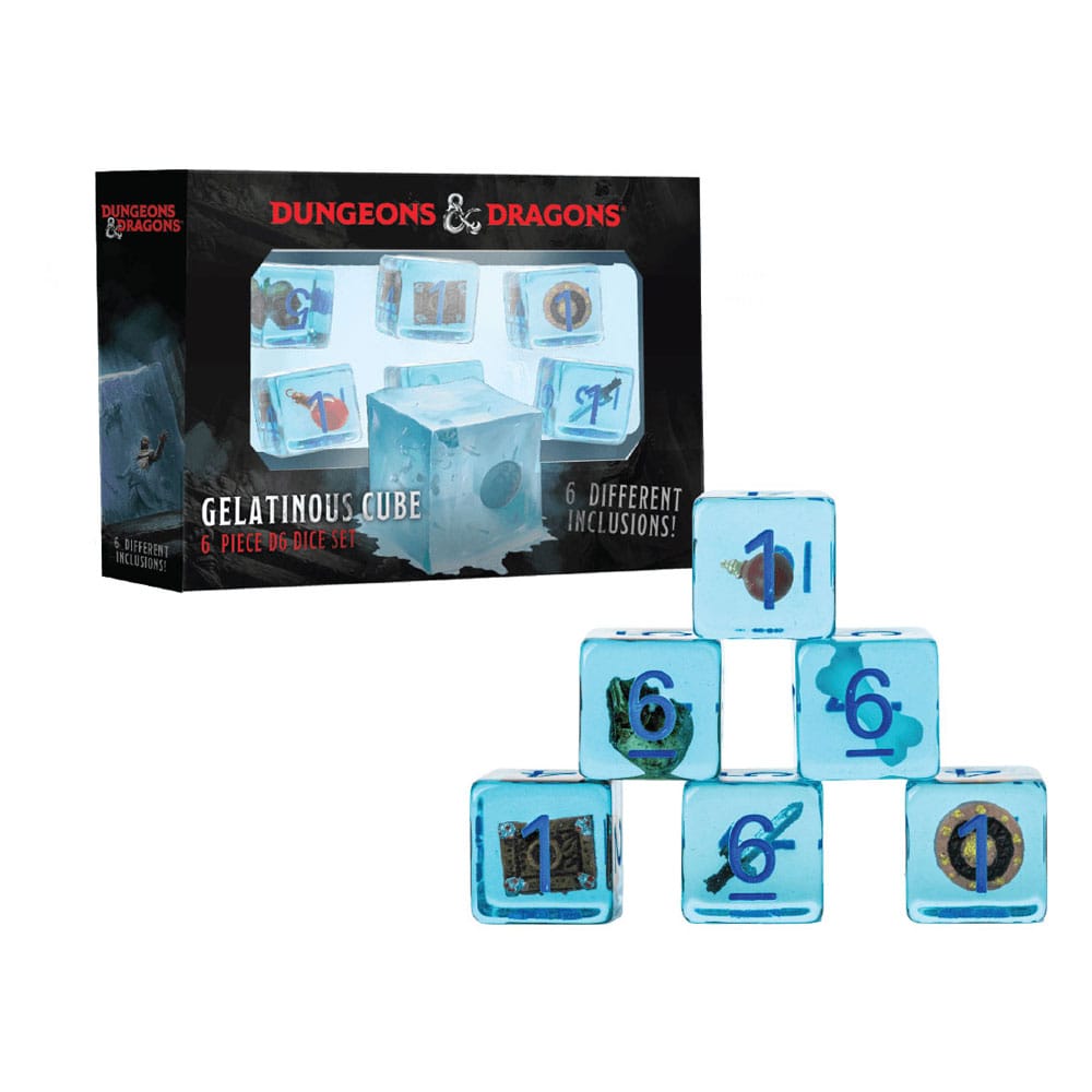 Dungeons & Dragons Pack de dados Gelatinous Cube (6) Frikytopia