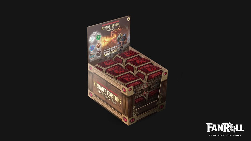 Dungeons & Dragons Blind Mystery Box Dados Fizban's Treasure d20 25 mm