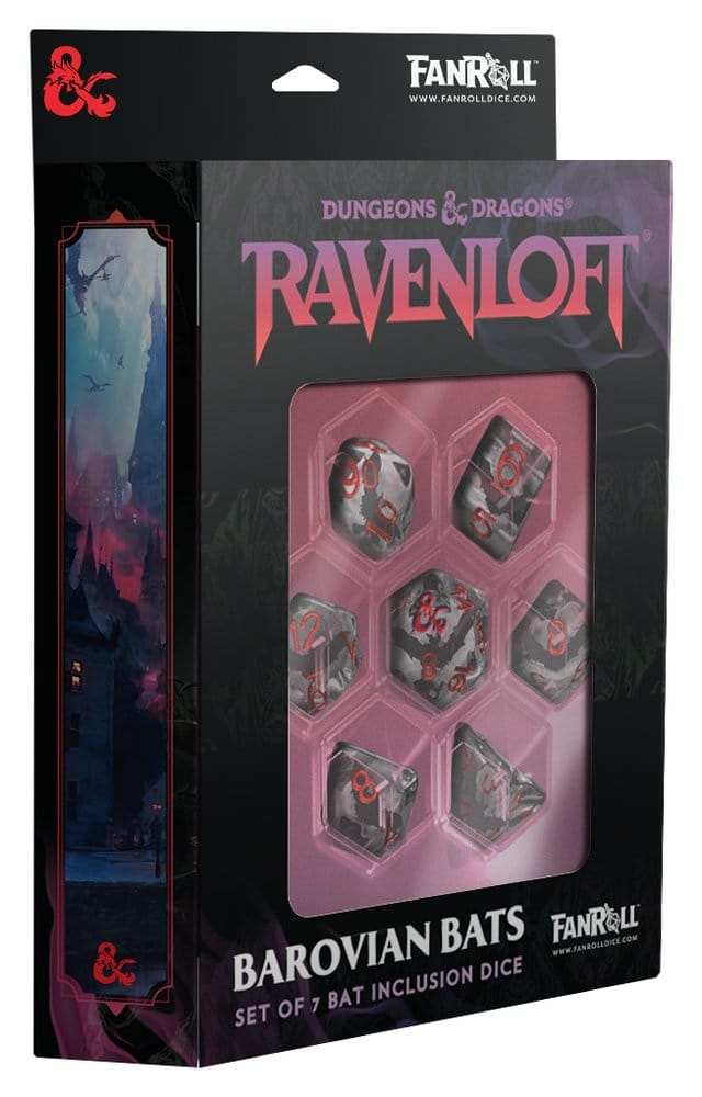 Dungeons & Dragons Ravenloft Pack de Dados Inclusion Bats (7)