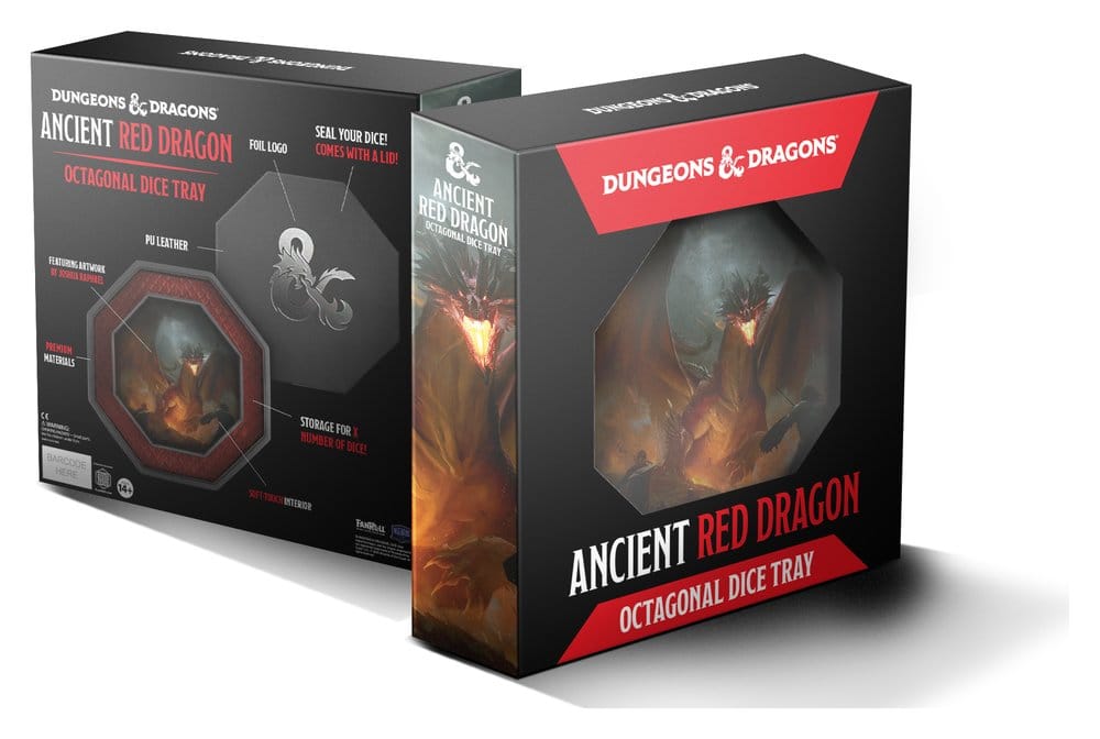 Dungeons & Dragons Bandeja para Dados Octagon con espacio de almacenamiento