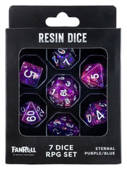 Fanroll Greatest Hits resina Pack de Dados Eternal Purple & Blue (7)
