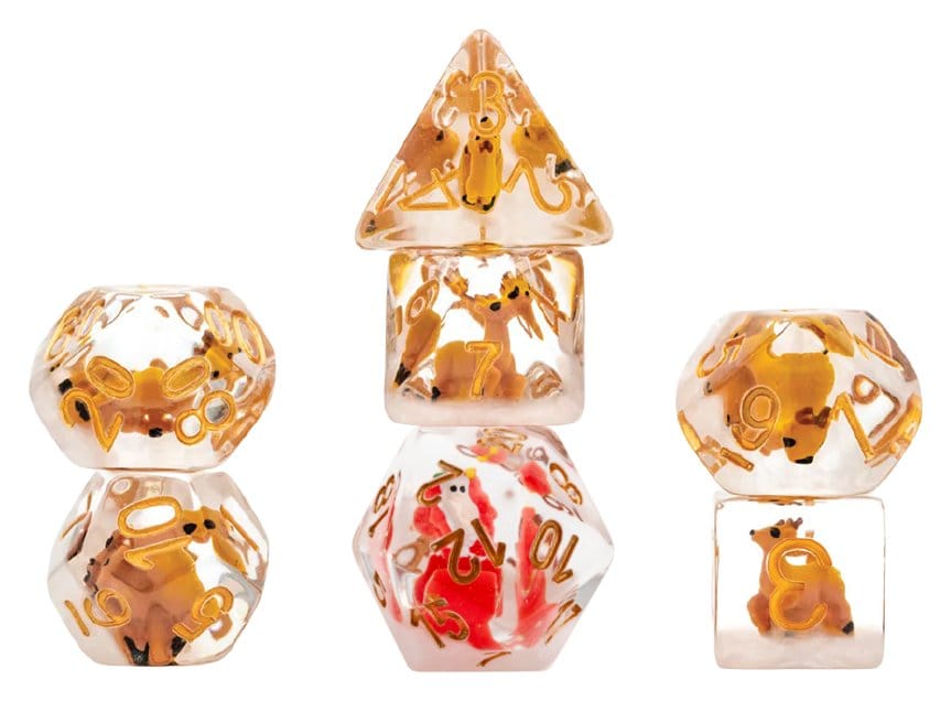 Navidad Resin Pack de Dados Reindeer & Santa