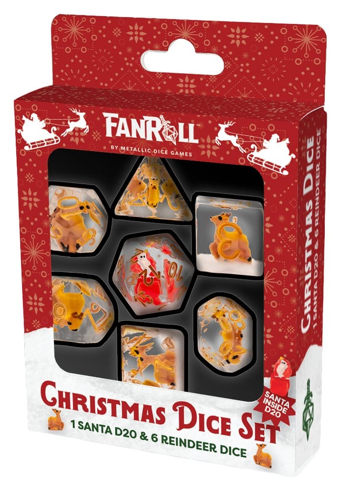 Navidad Resin Pack de Dados Reindeer & Santa