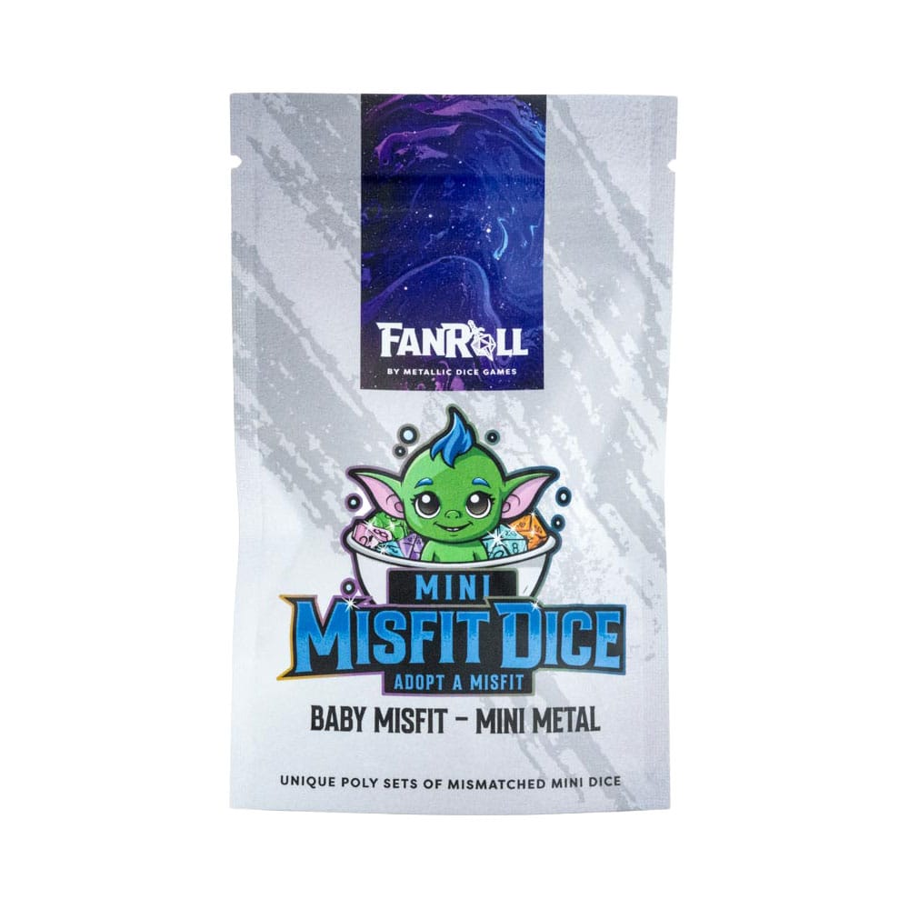 Misfit Adopt a Misfit Mini Pack de Dados Blind Bag Baby Misfit - Mini Metal Surtido (12) Frikytopia