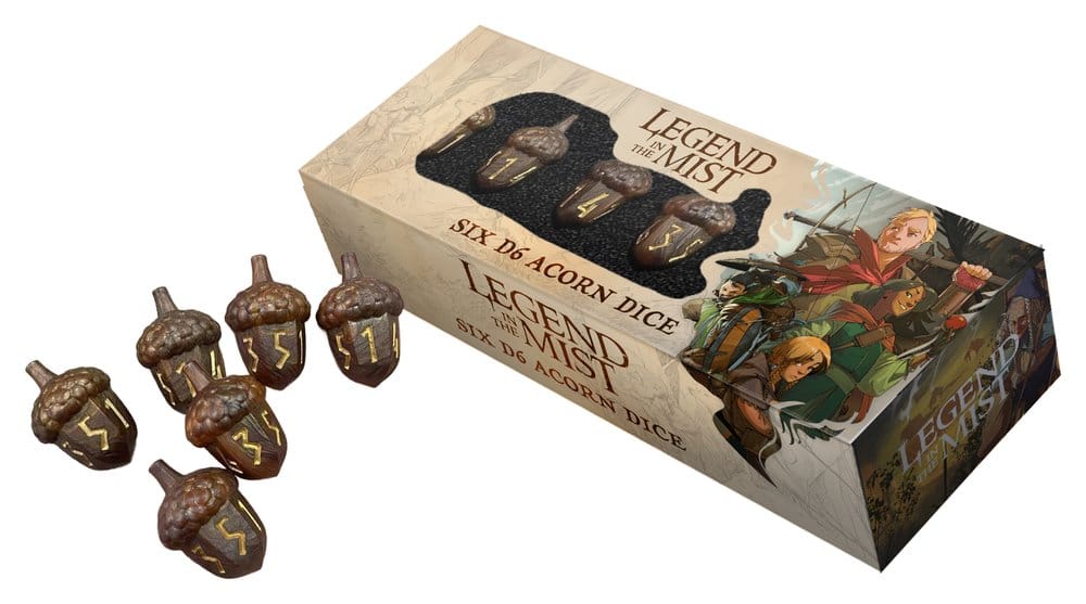 FanRoll Legend in the Mist Juego de Dados D6 Resina de Bellota (6) Frikytopia
