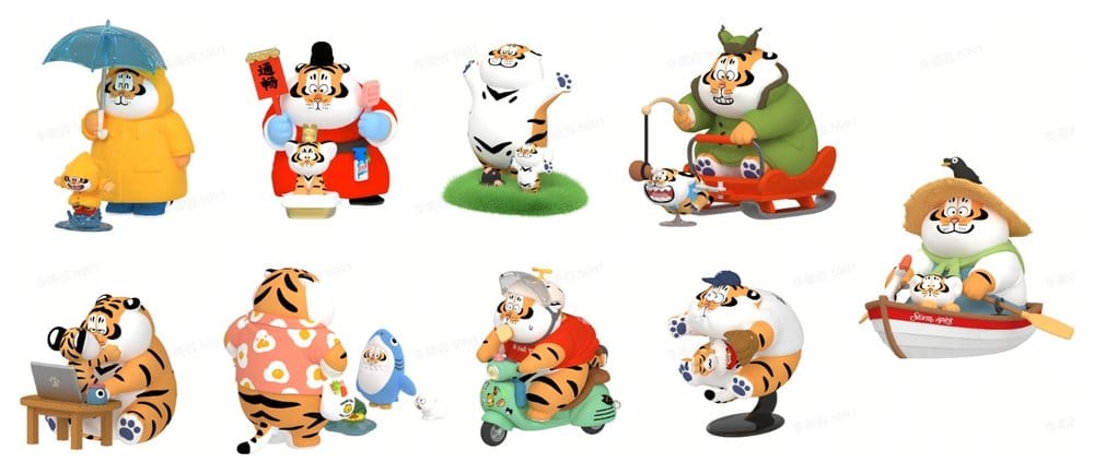 Alexander The Fat Tiger Minifiguras Tiger Cub Diaries Expositor Blind Box (8)