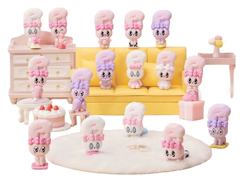 Esther Bunny Blind Box Minifiguras Little Vlog Bunny Face Series 6 cm Expositor (6) Frikytopia