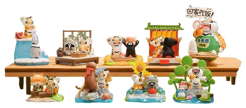 Alexander The Fat TigerBlind Box Minifiguras Little Tiger and his companions Expositor (8)