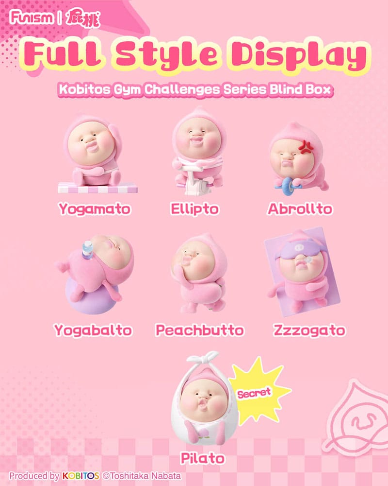 Kobitos Blind Box Minifiguras Gym Challenges Series 8 cm Expositor (6)