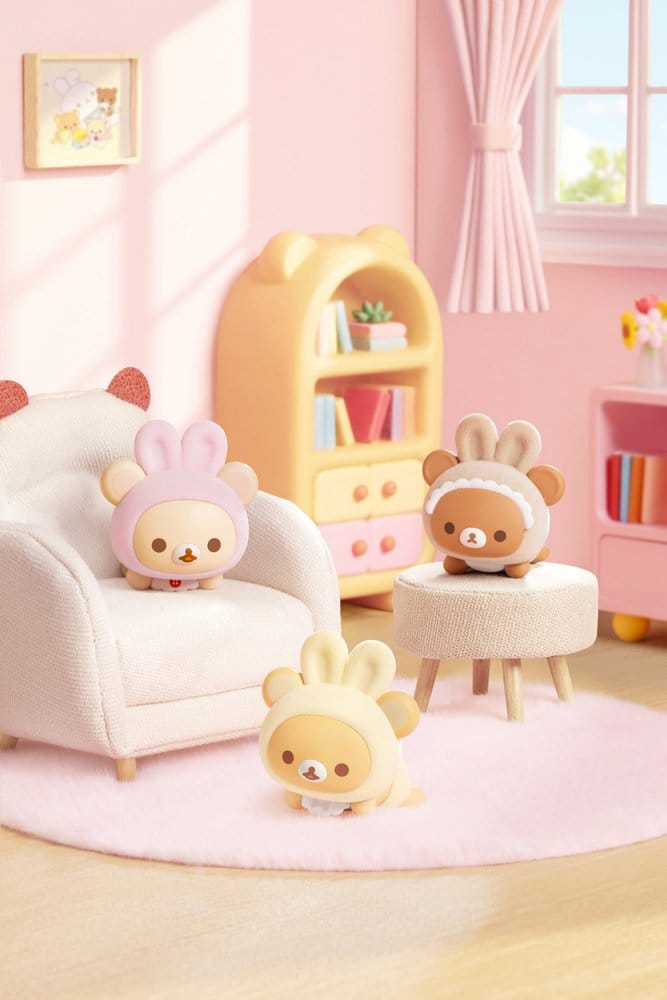 Rilakkuma Nuonuo Baby Series Blind Box Figuras Mini Cubby Face Expositor (4)