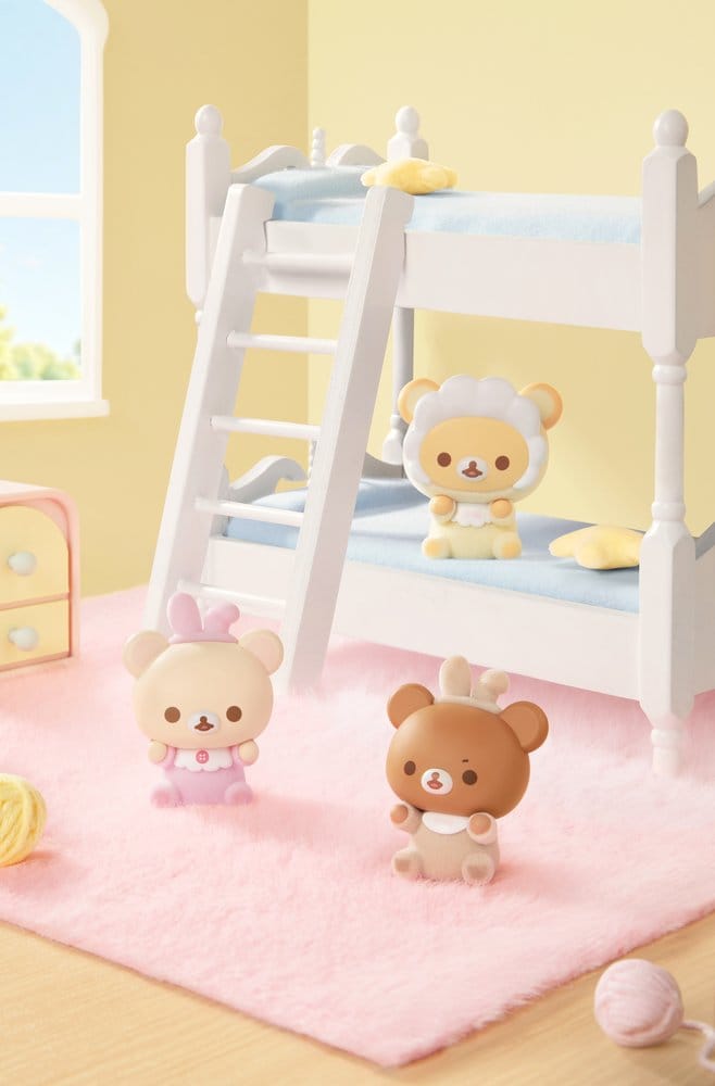 Rilakkuma Nuonuo Baby Series Blind Box Figuras Mini Cubby Face Expositor (4)