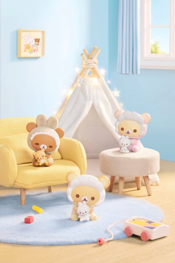 Rilakkuma Nuonuo Baby Series Blind Box Figuras Mini Cubby Face Expositor (4)
