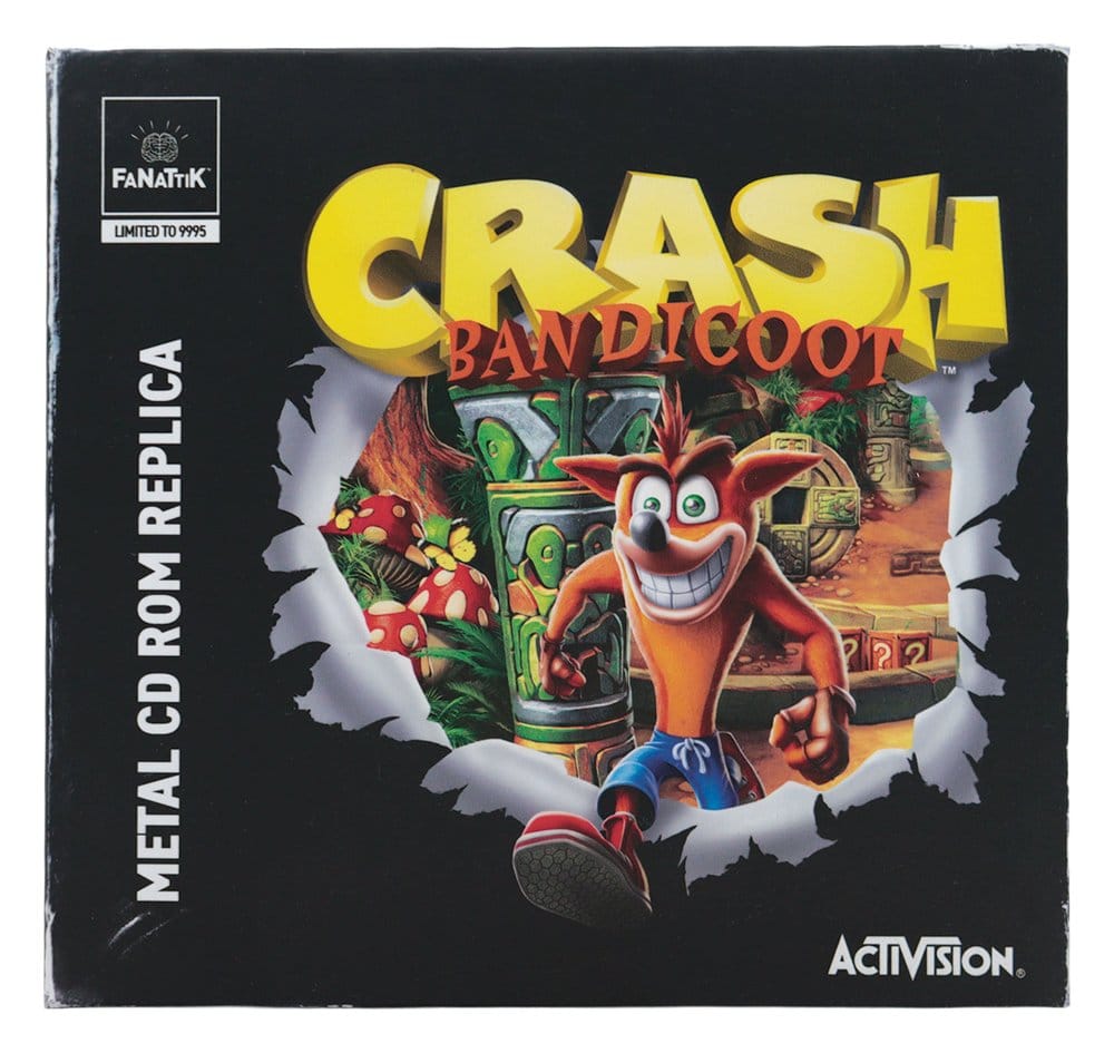Crash Bandicoot Réplica Metal CD-ROM Collectible Limited Edition 11 cm