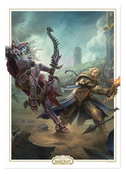 World of Warcraft Litografia Sylvanas vs Anduin Wrynn Limited Edition 42 x 30 cm