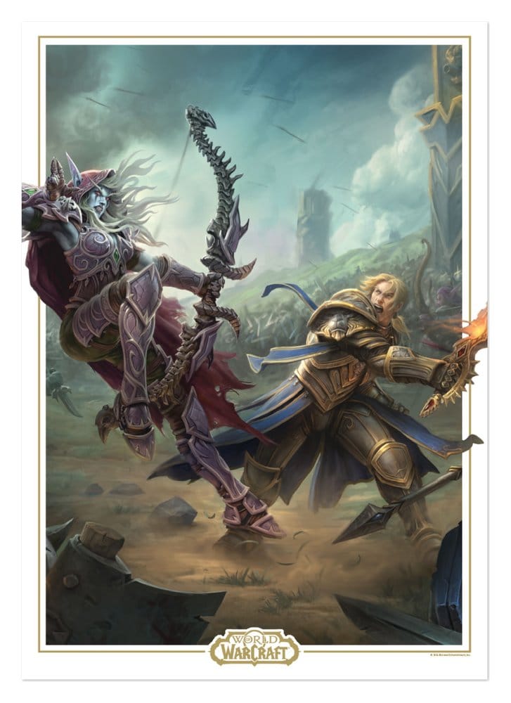 World of Warcraft Litografia Sylvanas vs Anduin Wrynn Limited Edition 42 x 30 cm Frikytopia