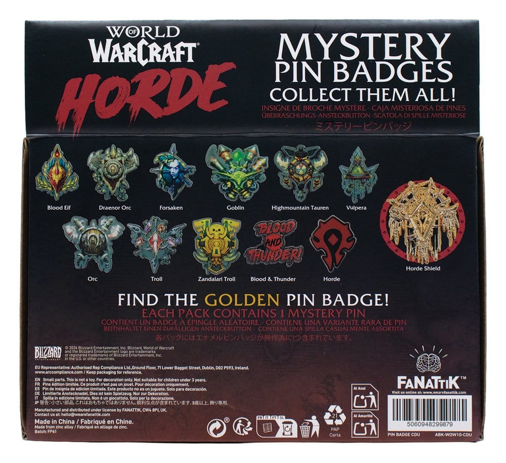 World of Warcraft Chapas Misteriosa Horda Expositor Caja Ciega (12)
