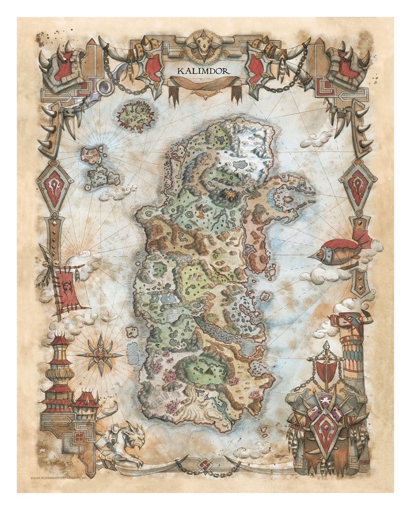 World of Warcraft Litografia Set Limited Edition 42 x 30 cm
