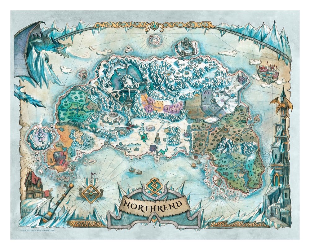 World of Warcraft Litografia Set Limited Edition 42 x 30 cm