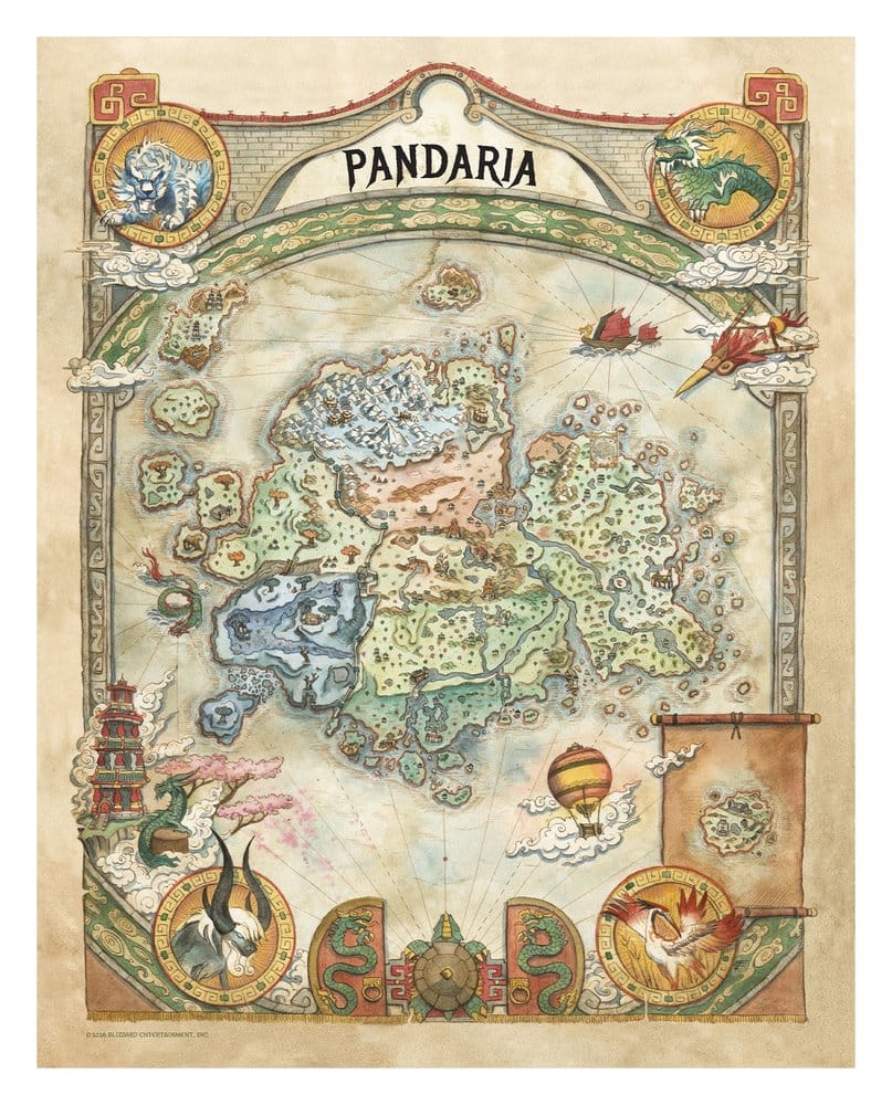 World of Warcraft Litografia Set Limited Edition 42 x 30 cm