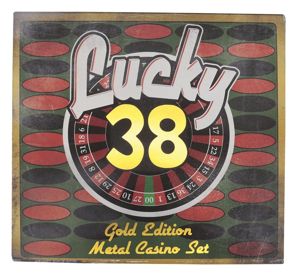 Fallout: New Vegas Réplica Lucky 38 Imitation Gold Casino Set Limited Edition