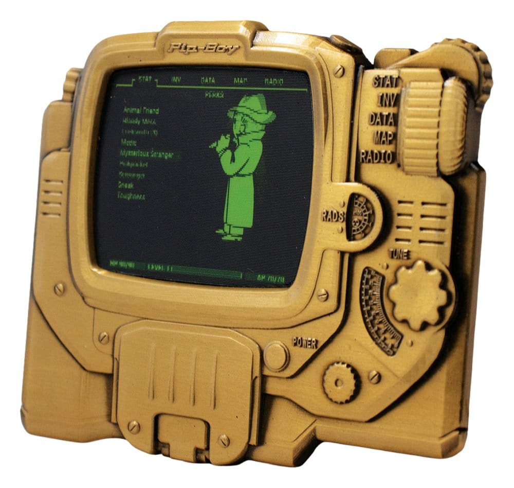 Fallout Lingote Pip-Boy Limited Edition Lenticular Mysterious Stranger Variant Frikytopia