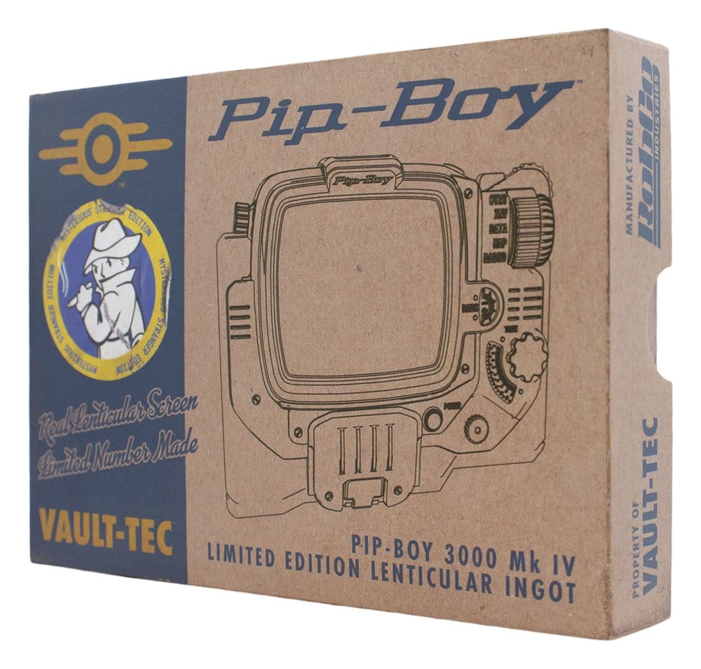 Fallout Lingote Pip-Boy Limited Edition Lenticular Mysterious Stranger Variant