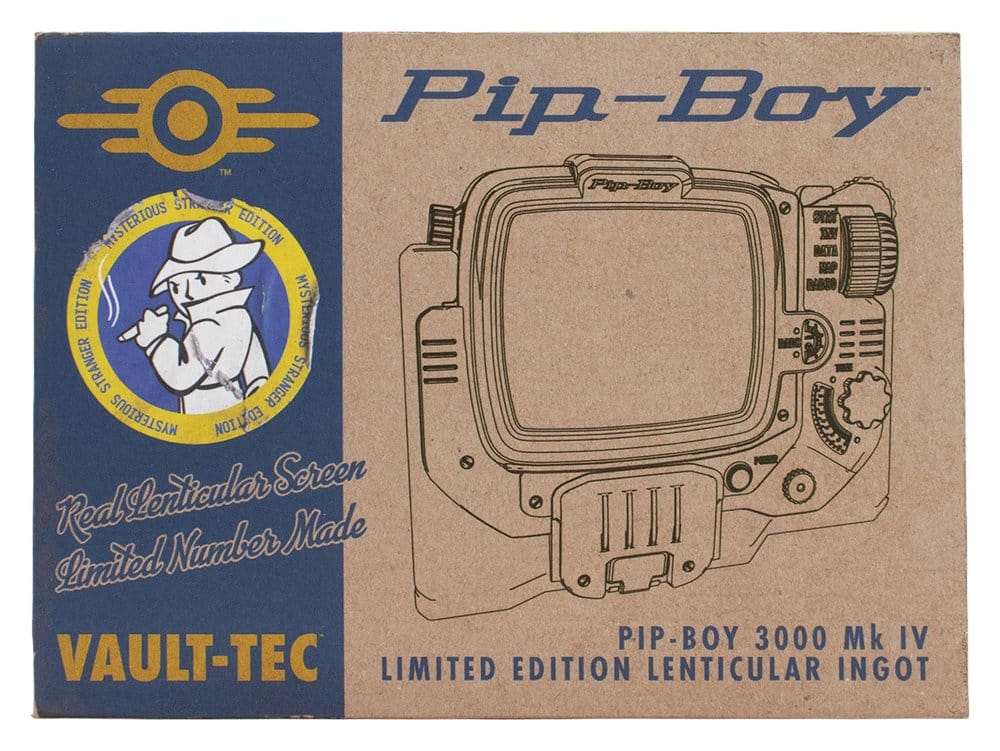 Fallout Lingote Pip-Boy Limited Edition Lenticular Mysterious Stranger Variant