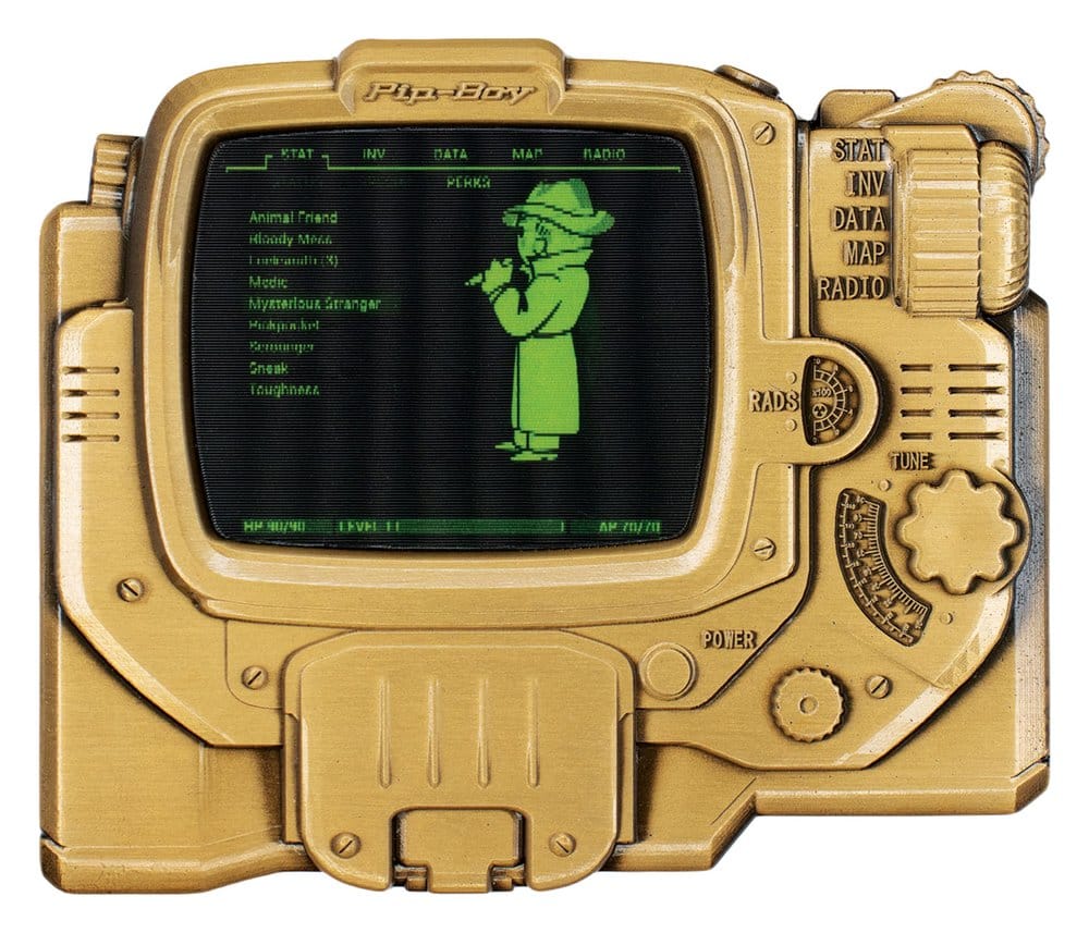 Fallout Lingote Pip-Boy Limited Edition Lenticular Mysterious Stranger Variant